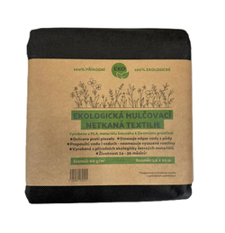 ECO Netkaná mulčovací textilie PLA 60g 1,6 x 10 m černá kompostovatelná