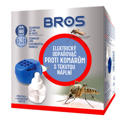 BROS Odpařovač elektrický proti komárům tekutá náplň 60 nocí