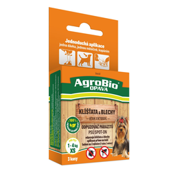 AgroBio ATAK Ektosol SpotOn - Odpuzovač parazitů psů balení XS
