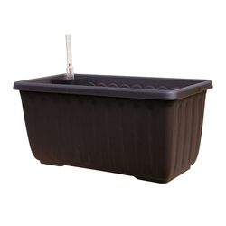 Plastia Samozavlažovací truhlík FLORIA SIESTA 40 cm - Čokoláda