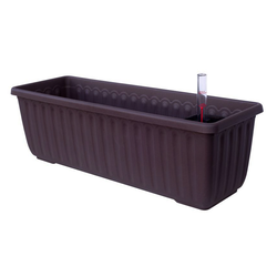 Plastia Samozavlažovací truhlík 80 cm - Čokoláda