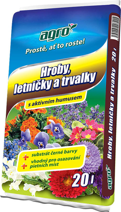 AGRO CS AGRO substrát na hroby 20 l